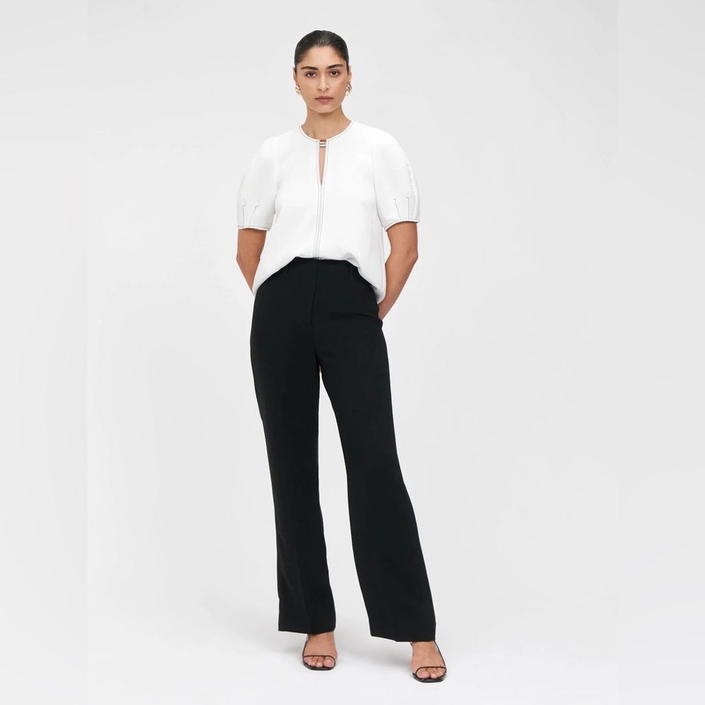 Veronika Maine Women’s Black Dress Slit Legs Pants Size 8